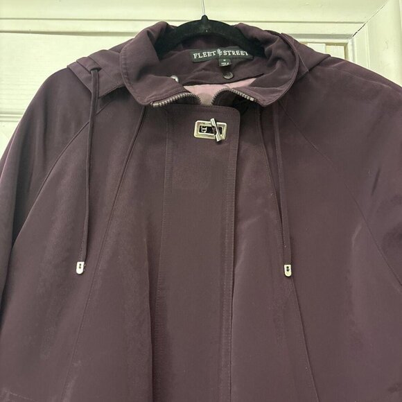 FS Limited Purple Double Lined Removable Hood Zipper Toggle Parka Coat. Sz M - Picture 4 of 15